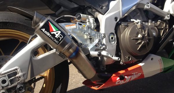 APRILIA TUONO V4 2011+: GP1/R  GP2/R  V3 SLIP ON DECAT – Austin Racing  Exhausts – Australia